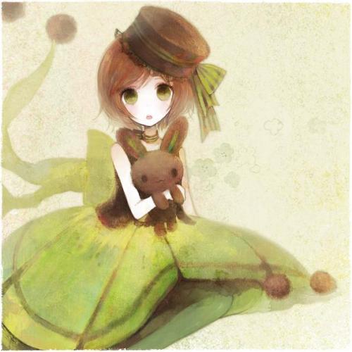 4款可愛的插畫圖片，淡雅唯美插畫