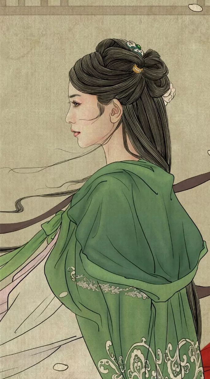 驚艷手繪插畫：古風線條畫出女子極致的美