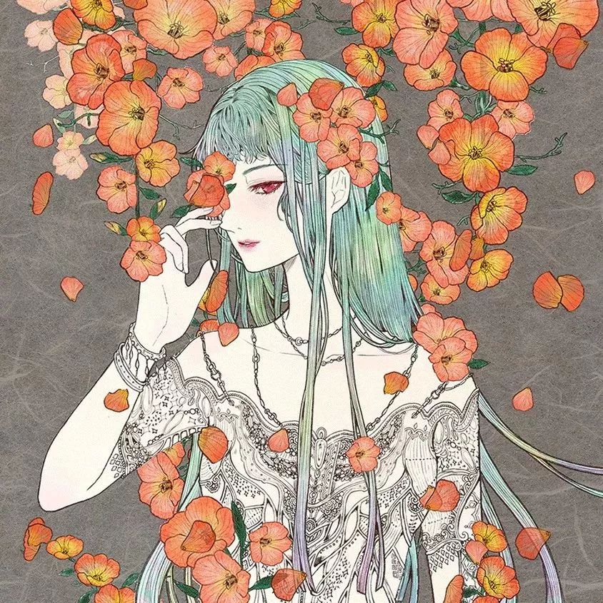 好美的水彩插畫，夢幻奇妙的插畫設計