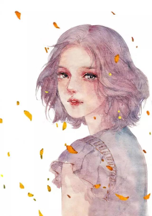 小清新少女心插畫欣賞：優雅浪漫的少女插畫