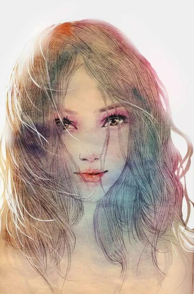 小清新少女心插畫欣賞：優雅浪漫的少女插畫