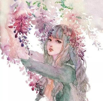 小清新少女心插畫欣賞：優雅浪漫的少女插畫
