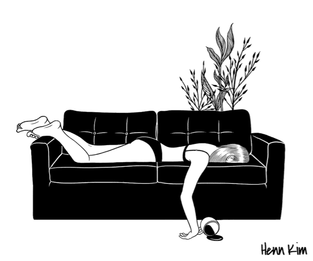一組扎心黑色治愈系漫畫，看哭了的黑白插畫