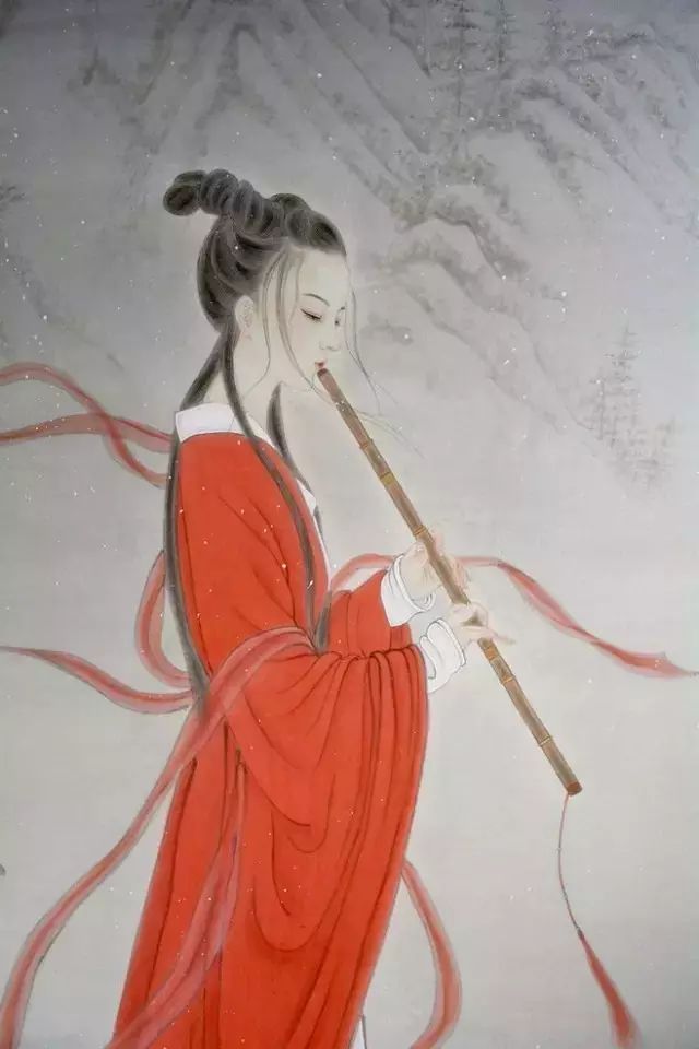 古風詩意手繪插畫：一場風花雪月任飄搖美！
