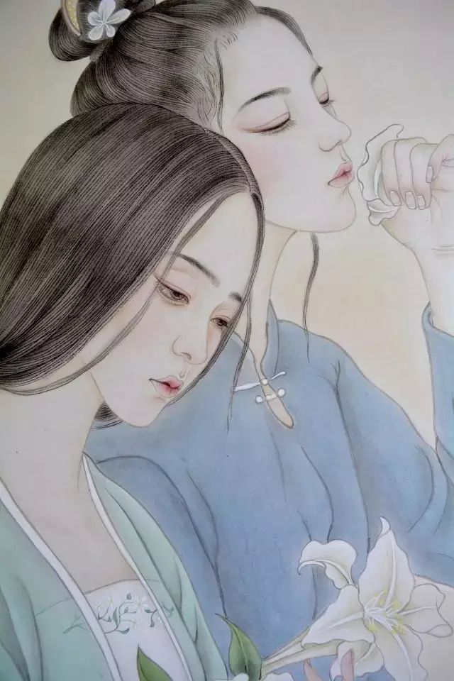 古風詩意手繪插畫：一場風花雪月任飄搖美！
