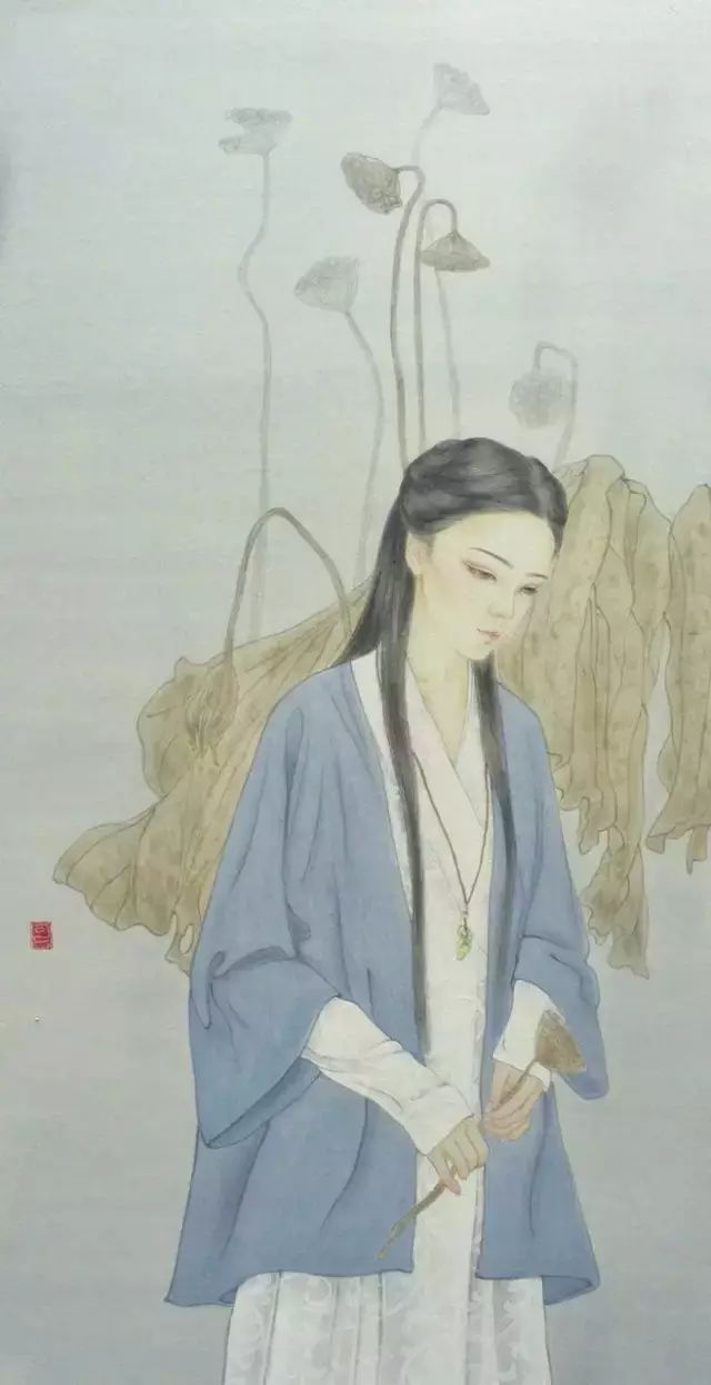 古風詩意手繪插畫：一場風花雪月任飄搖美！