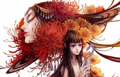 風(fēng)格唯美獨(dú)特的插畫(huà)：浮生如夢(mèng)
