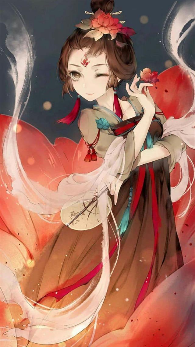 唯美古風動漫圖片：愛已無言，情已無聲
