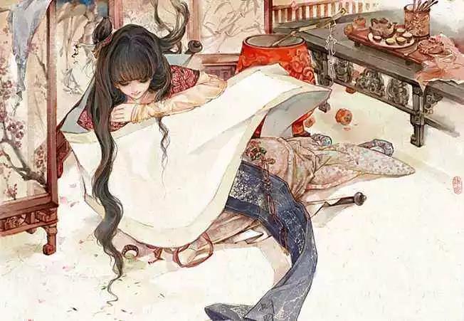 唯美愛情古風句子：結發(fā)為夫妻，恩愛兩不疑