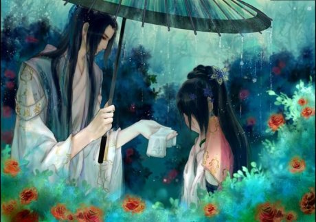唯美古風(fēng)圖片：一句君無戲言，妾等百年