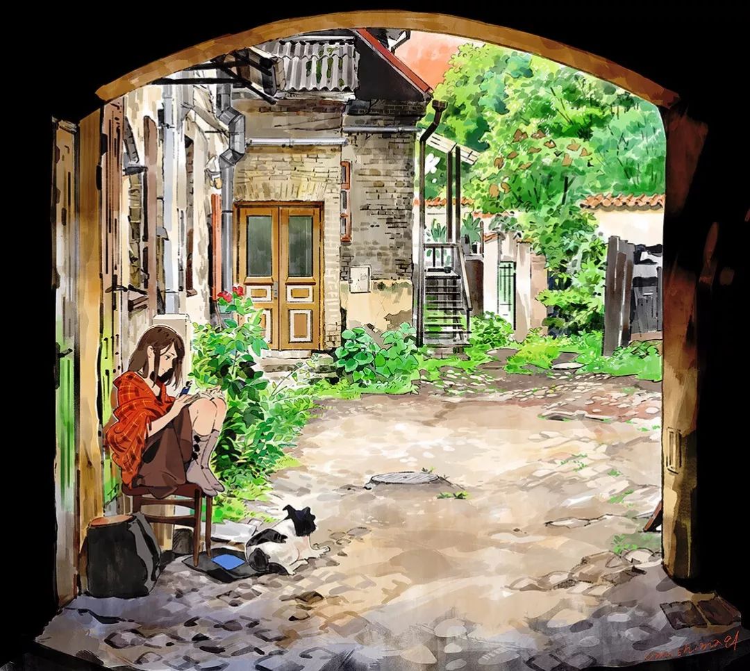 超唯美優雅插畫，清新亮麗的手繪插畫