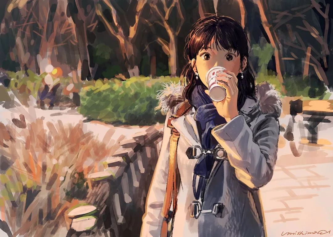 超唯美優雅插畫，清新亮麗的手繪插畫