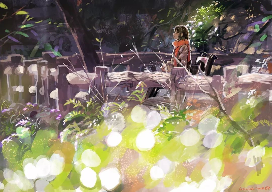 超唯美優雅插畫，清新亮麗的手繪插畫