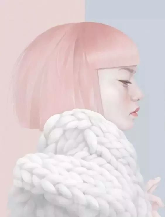 風(fēng)格獨特的插畫圖片，時尚清新色調(diào)手繪插畫
