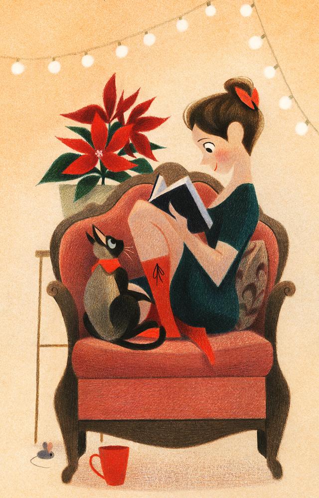 風格獨特插畫圖片，可愛暖心治愈系手繪插畫