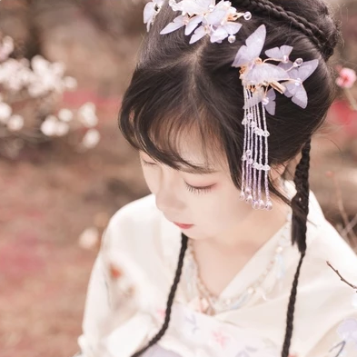 清新梅花仙子女生頭像，唯美古風真人頭像