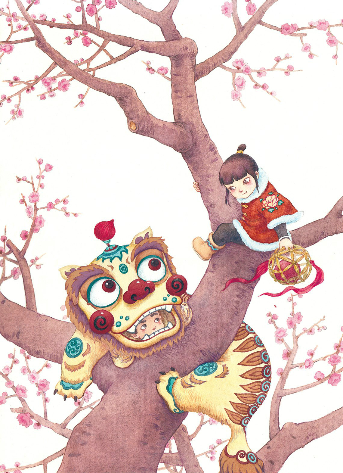 歡樂(lè)多姿的兒童世界，一組水彩兒童手繪插畫(huà)