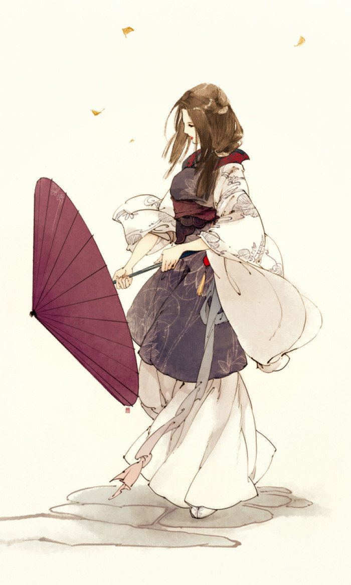 古風精美插畫，細膩精品手繪插畫