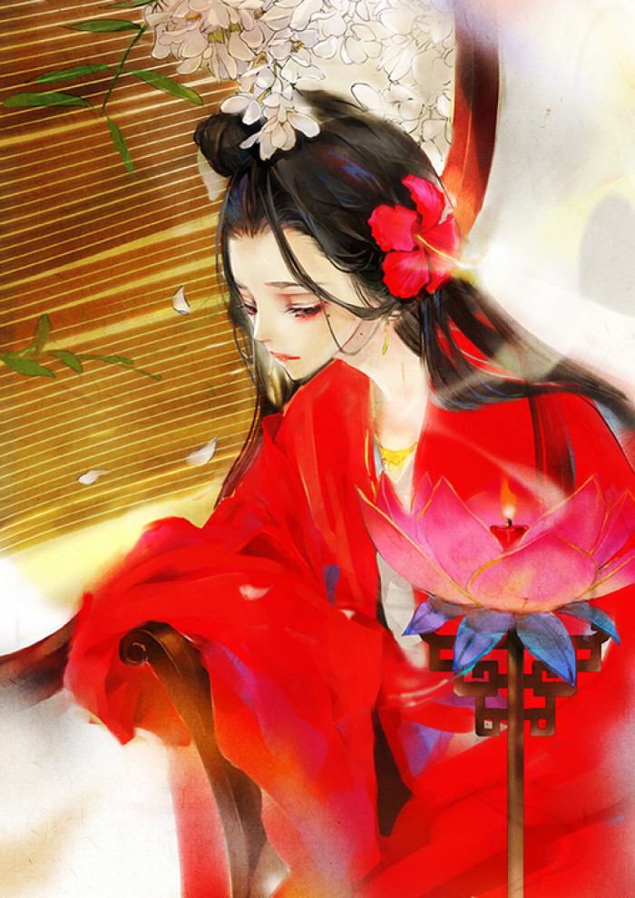 古風精美插畫，細膩精品手繪插畫