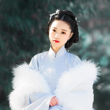 優雅冰雪美人古風頭像，唯美古風真頭像