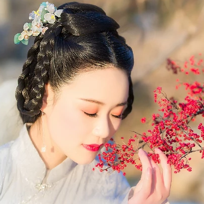 優雅冰雪美人古風頭像，唯美古風真頭像