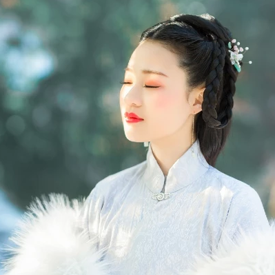 優雅冰雪美人古風頭像，唯美古風真頭像