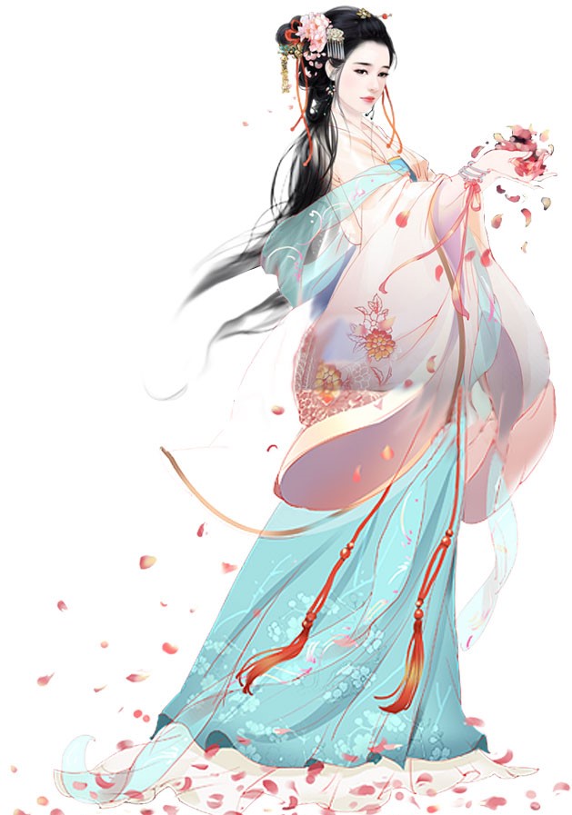 古風中國風人物插畫，五款唯美古風人物圖片
