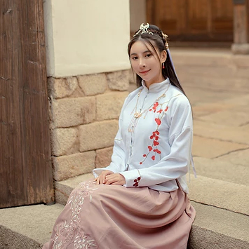 漢服清新女生頭像，唯美古風真人頭像
