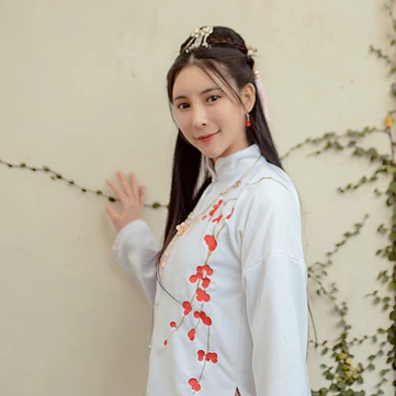 漢服清新女生頭像，唯美古風真人頭像