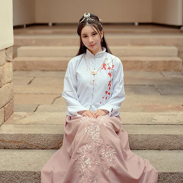 漢服清新女生頭像，唯美古風真人頭像