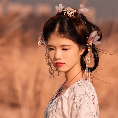 文藝小清新女生頭像，唯美古風真人頭像
