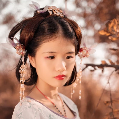 文藝小清新女生頭像，唯美古風真人頭像