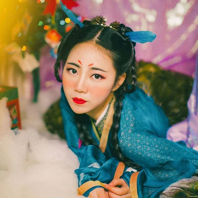 精靈可愛女生頭像，唯美古風真人頭像