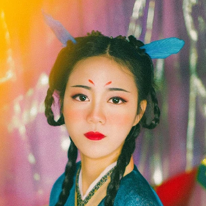 精靈可愛女生頭像，唯美古風真人頭像