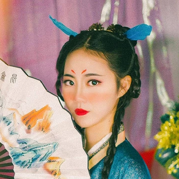 精靈可愛女生頭像，唯美古風真人頭像