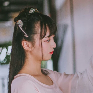 清新文藝女生頭像，唯美古風真人頭像