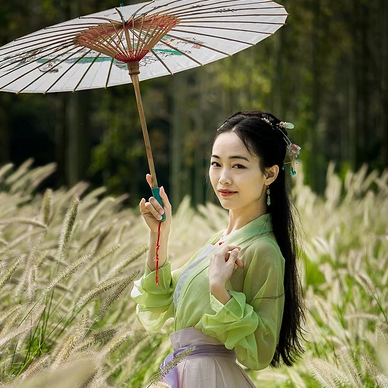 青春陽光少女頭像，唯美古風真人頭像