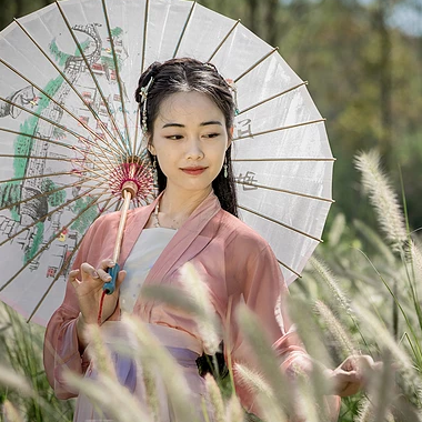 青春陽光少女頭像，唯美古風真人頭像