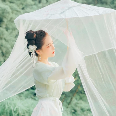 白衣仙子女生頭像，唯美古風真人頭像