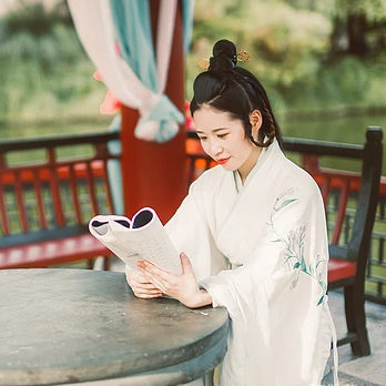 優(yōu)雅白衣女子頭像，唯美古風(fēng)真人頭像