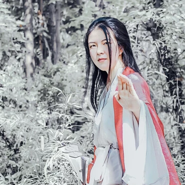冰雪柔情少女頭像，唯美古風真人頭像