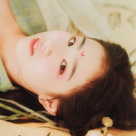 小清新漢服少女頭像，唯美古風真人頭像