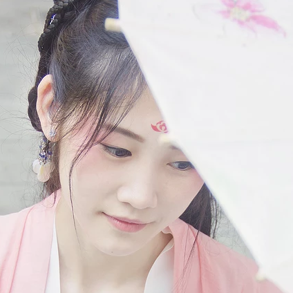 綠陰樹(shù)下閨蜜頭像，唯美古風(fēng)女子頭像