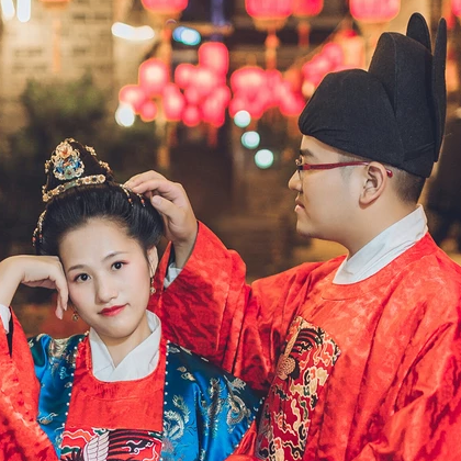 執子之手與子偕老唯美頭像，唯美古風情侶頭像