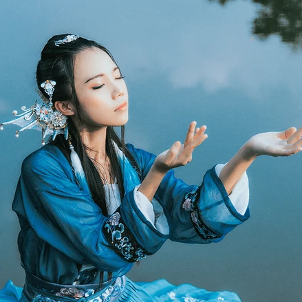 人魚傳說妖艷頭像，唯美古風女子頭像
