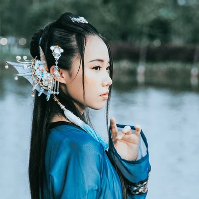 人魚傳說妖艷頭像，唯美古風女子頭像
