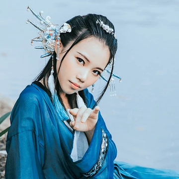 人魚傳說妖艷頭像，唯美古風女子頭像