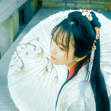 優雅時尚古風頭像，唯美古風真人女子頭像