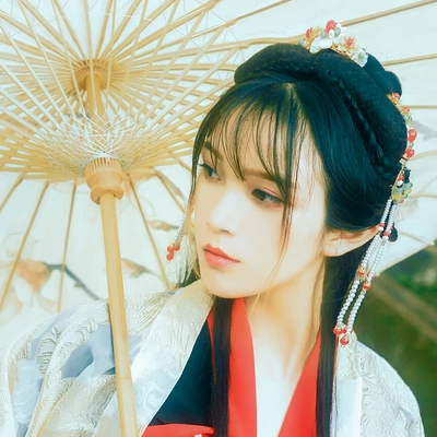 優雅時尚古風頭像，唯美古風真人女子頭像