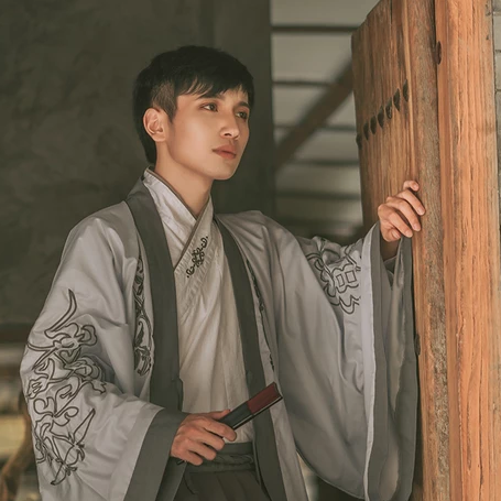 古典中國(guó)風(fēng)漢服孤館燈青頭像，古風(fēng)男生頭像